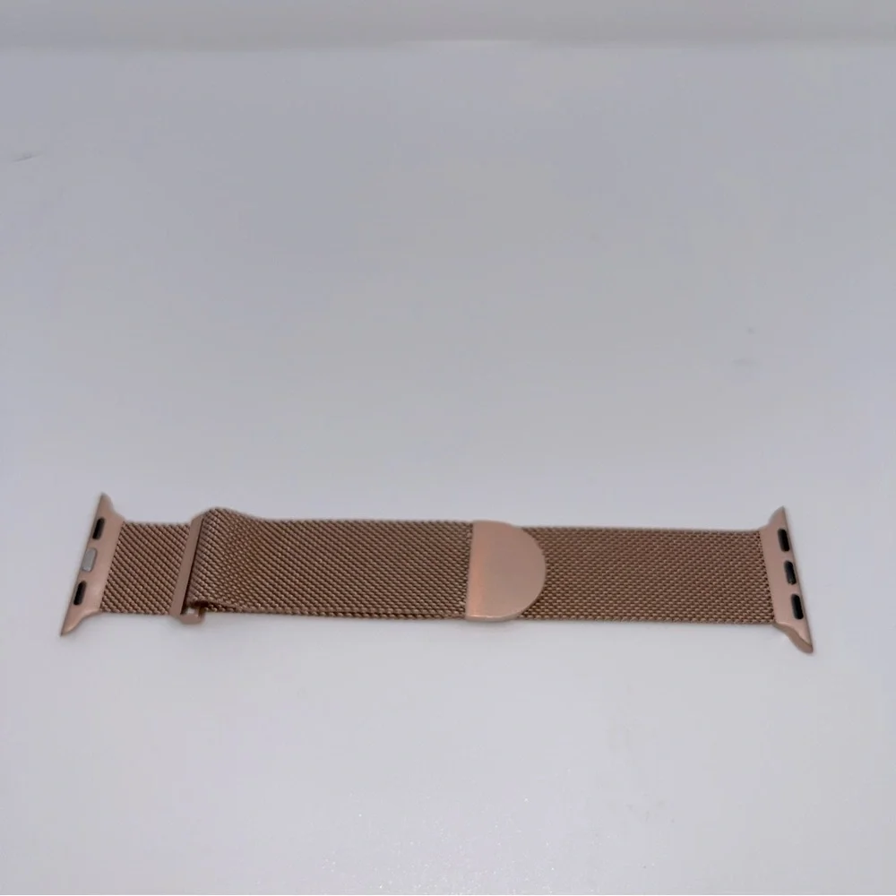 Marge Plus Apple Watch Band Unisex Stainless Steel Mesh Rose Gold